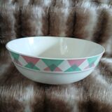 Antique salad bowl from Digoin and Sarreguemines