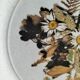 Doverstone Heather plate, ochre brown botanical design, England 70s