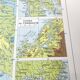Vintage map Scandinavia Norway Sweden Finland 43x43cm from 1950