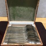 Series of 12 Art Deco dessert spoons