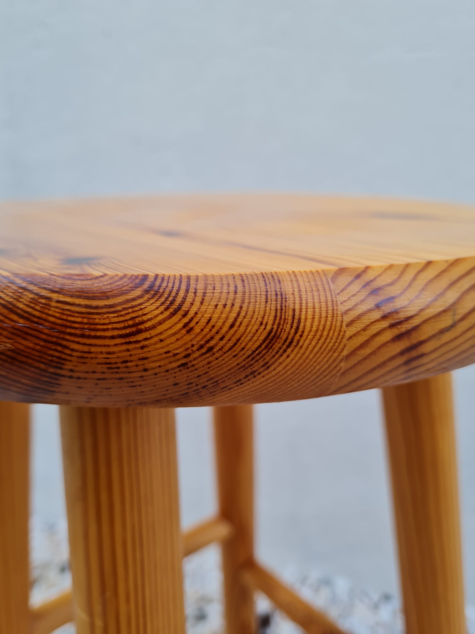 Vintage pine stool
