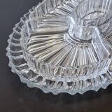 Very nice old glass hors d'oeuvre dish.