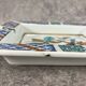 Ashtray. Trinket dish. Japanese porcelain. Blue bird on an autumn branch