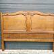 Antique solid oak headboard