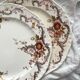 2 polychrome ironstone dinner plates "Wentworth" by Emile Bourgeois
