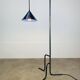 Tripod reading lamp, wrought iron, industrial style, handmade.