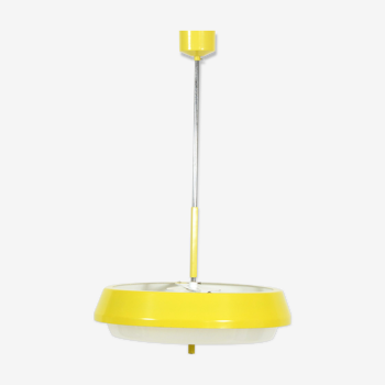 1960s Drupol yellow pendant light, type 04