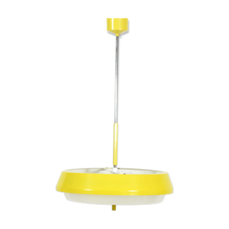 1960s Drupol yellow pendant light, type 04