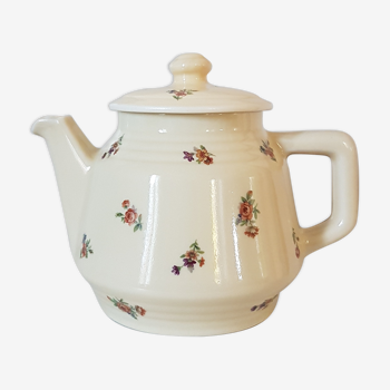 Old flowered teapot