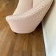 Vintage Italian 1960s pink fabric sofa – Organic design