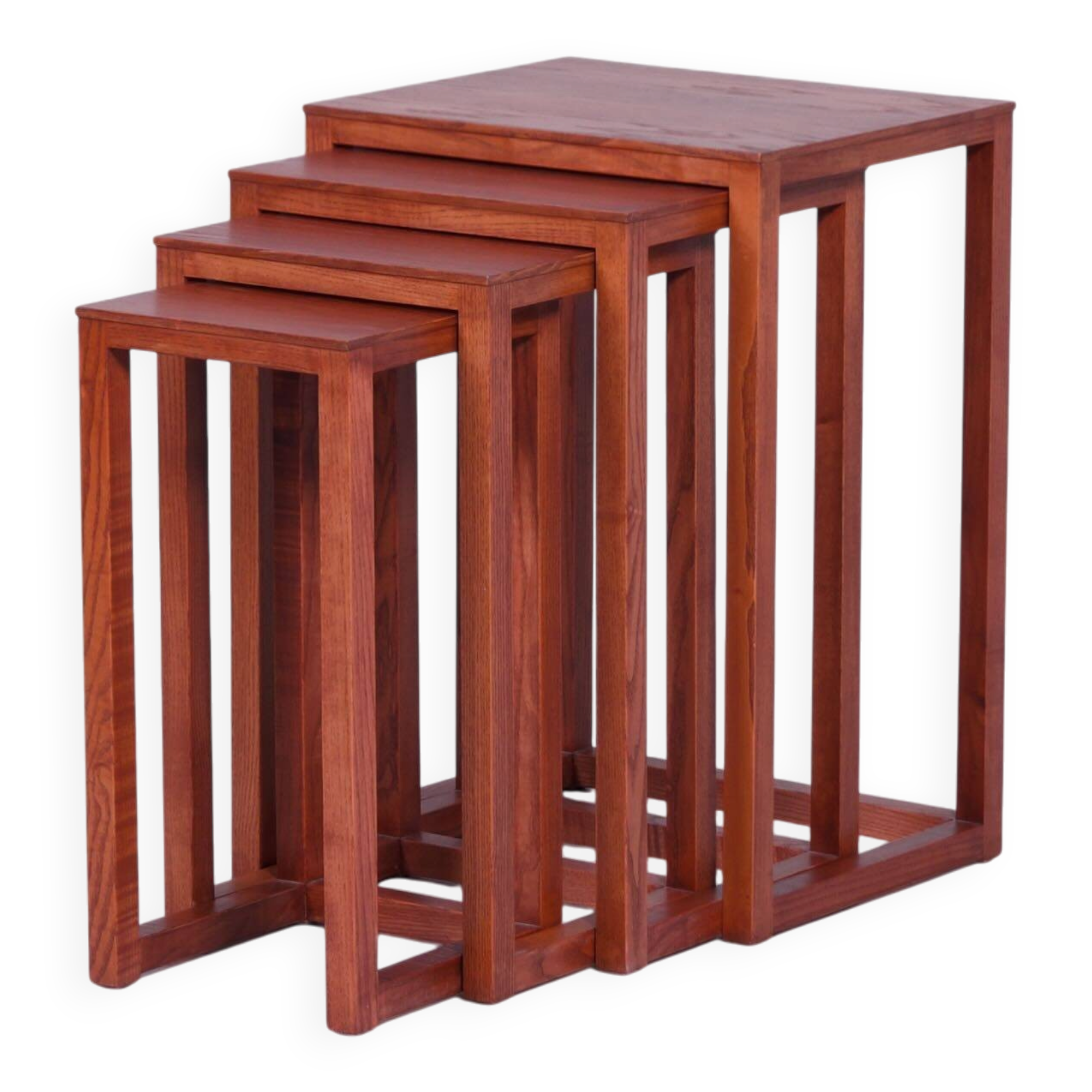 Nesting tables by Josef Hoffmann for Wittmann, 1980s – Ash wood