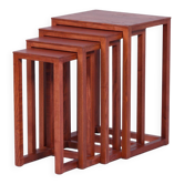 Nesting tables by Josef Hoffmann for Wittmann, 1980s – Ash wood