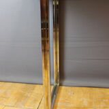Chrome and gilded console by Romeo Riga around 1970