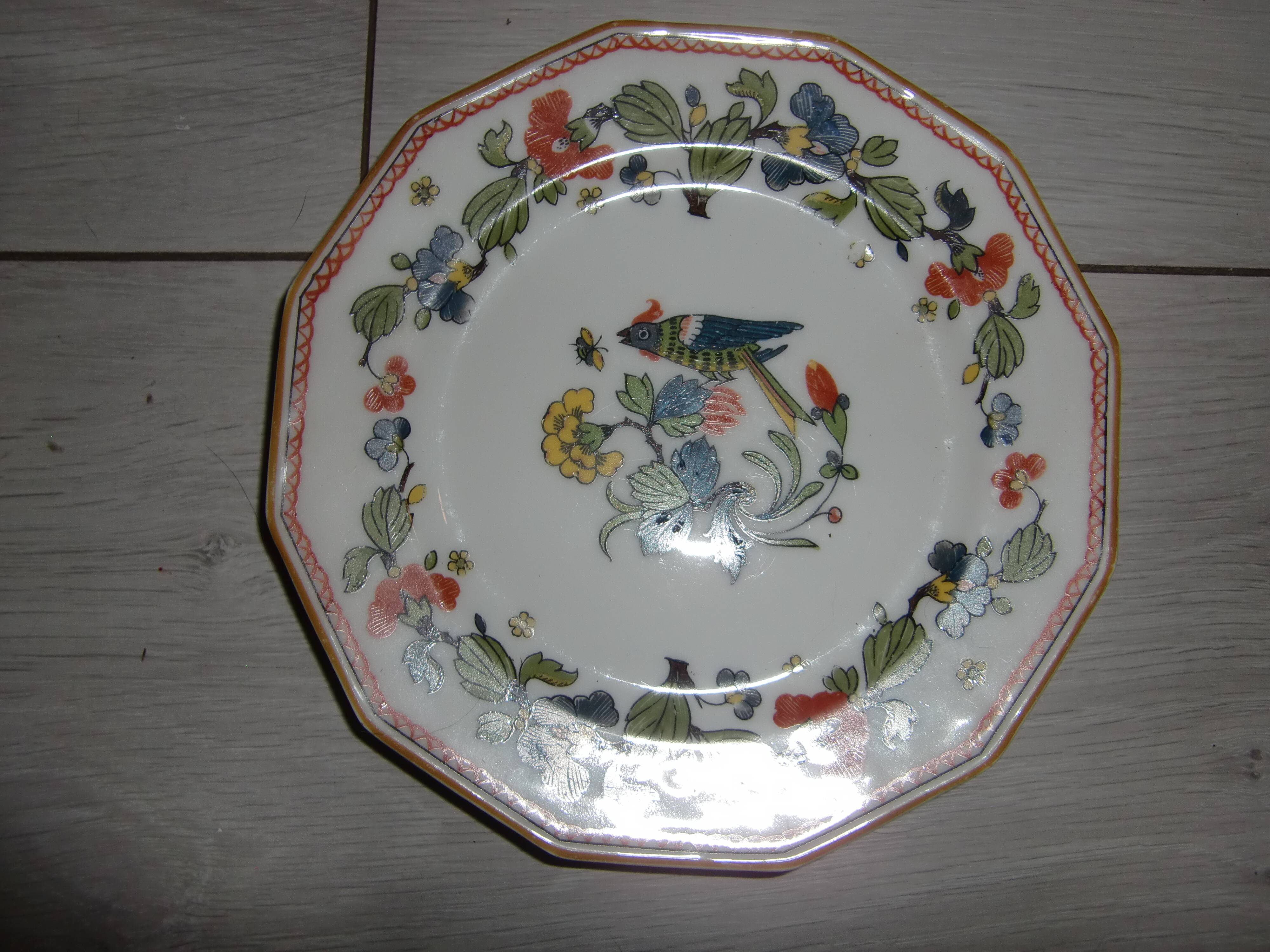 Lot de 9 petites assiettes à dessert des années 50