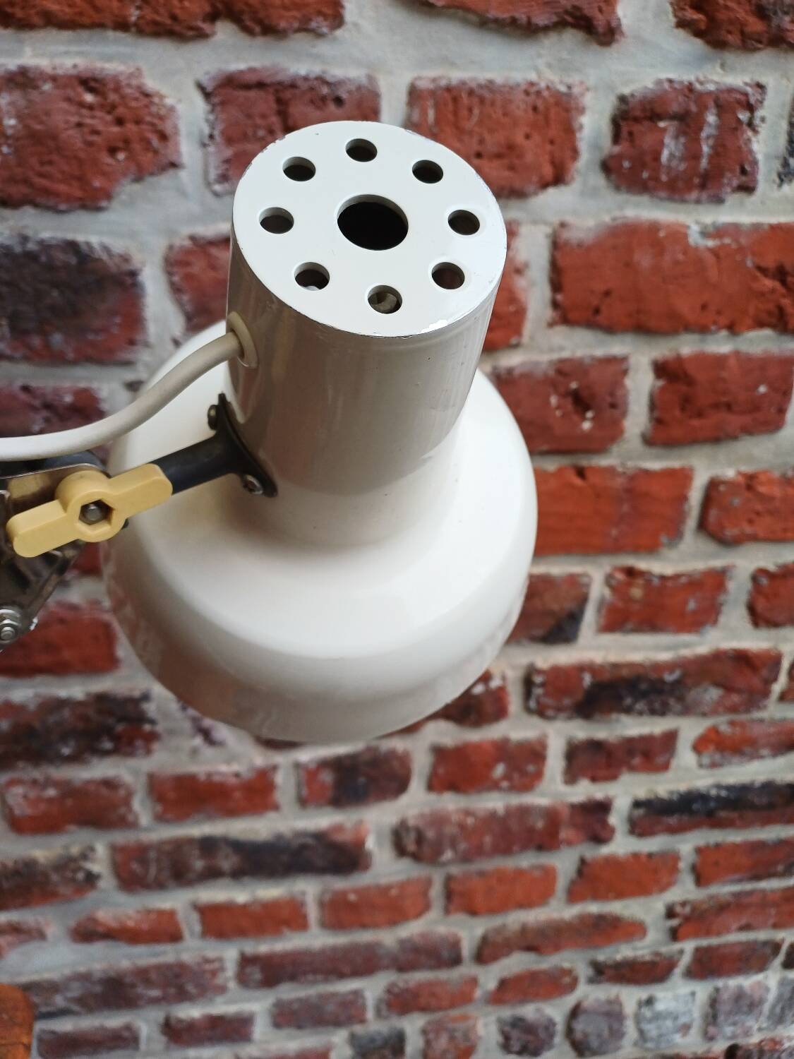 White DDR 70's architect lamp