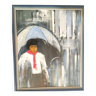 Oil painting on canvas, signed MB (Monique Barnier), 1985