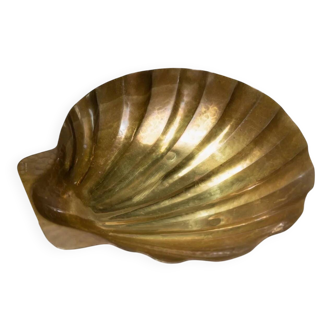 Vintage doré brass bowl by Renzo Cassetti – 1960s Italian Mid-Century design, centerpiece