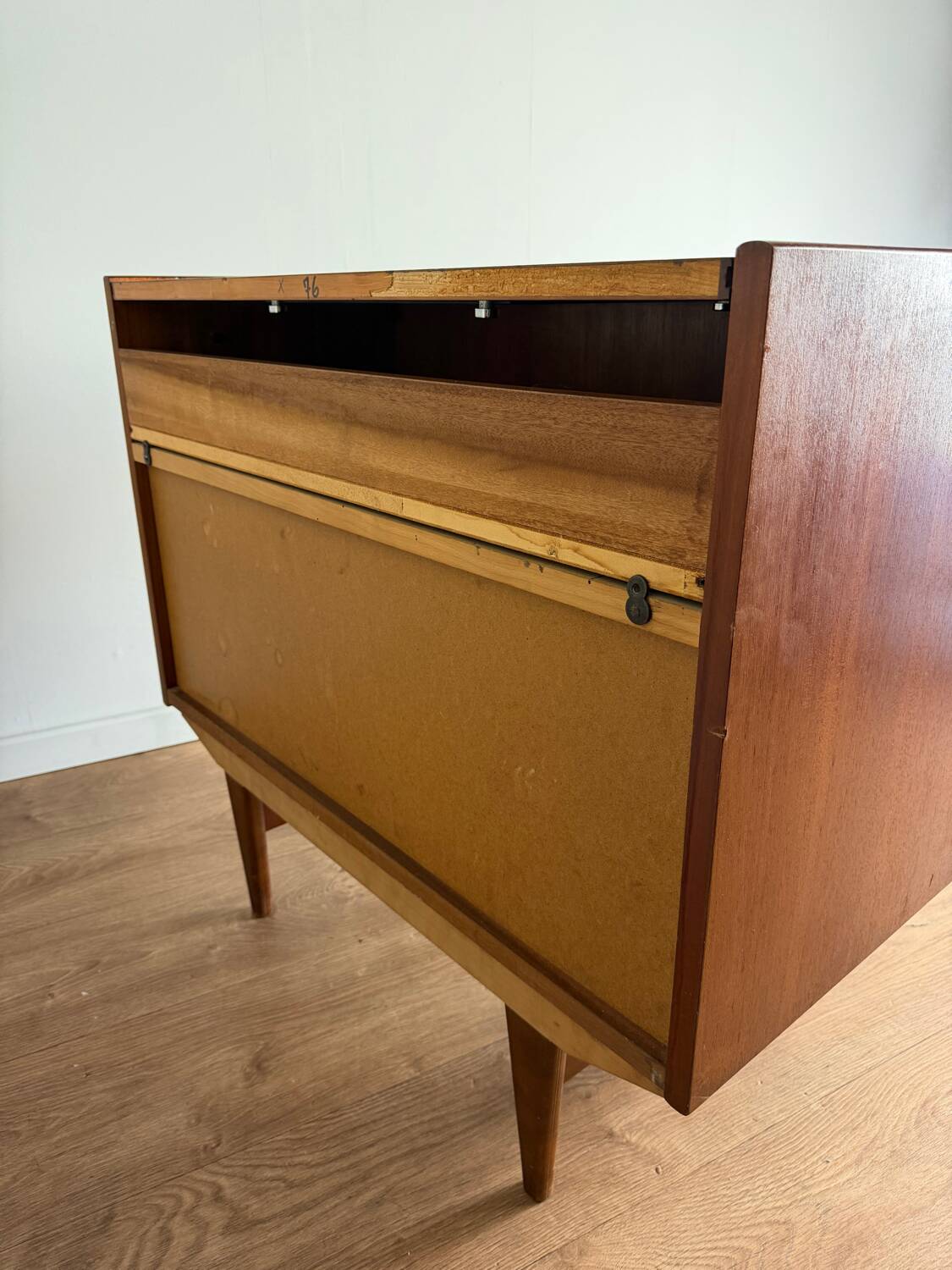 Vintage teak dressing table / chest of drawers – Scandinavian design, 1960s