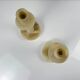 Pair of alabaster candlesticks, 20th century