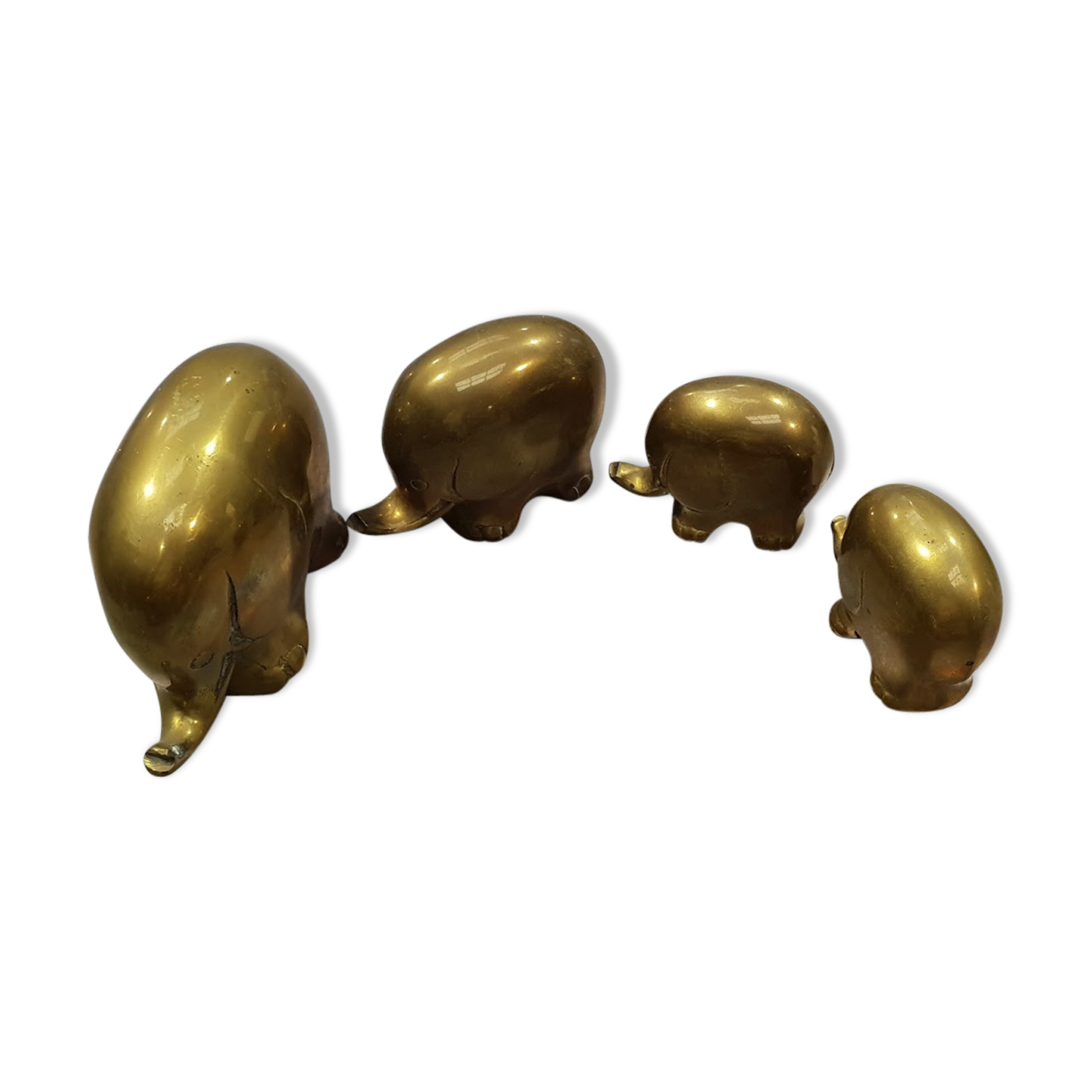 Elephant family brass
