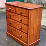 Victorian English commode in solid wood