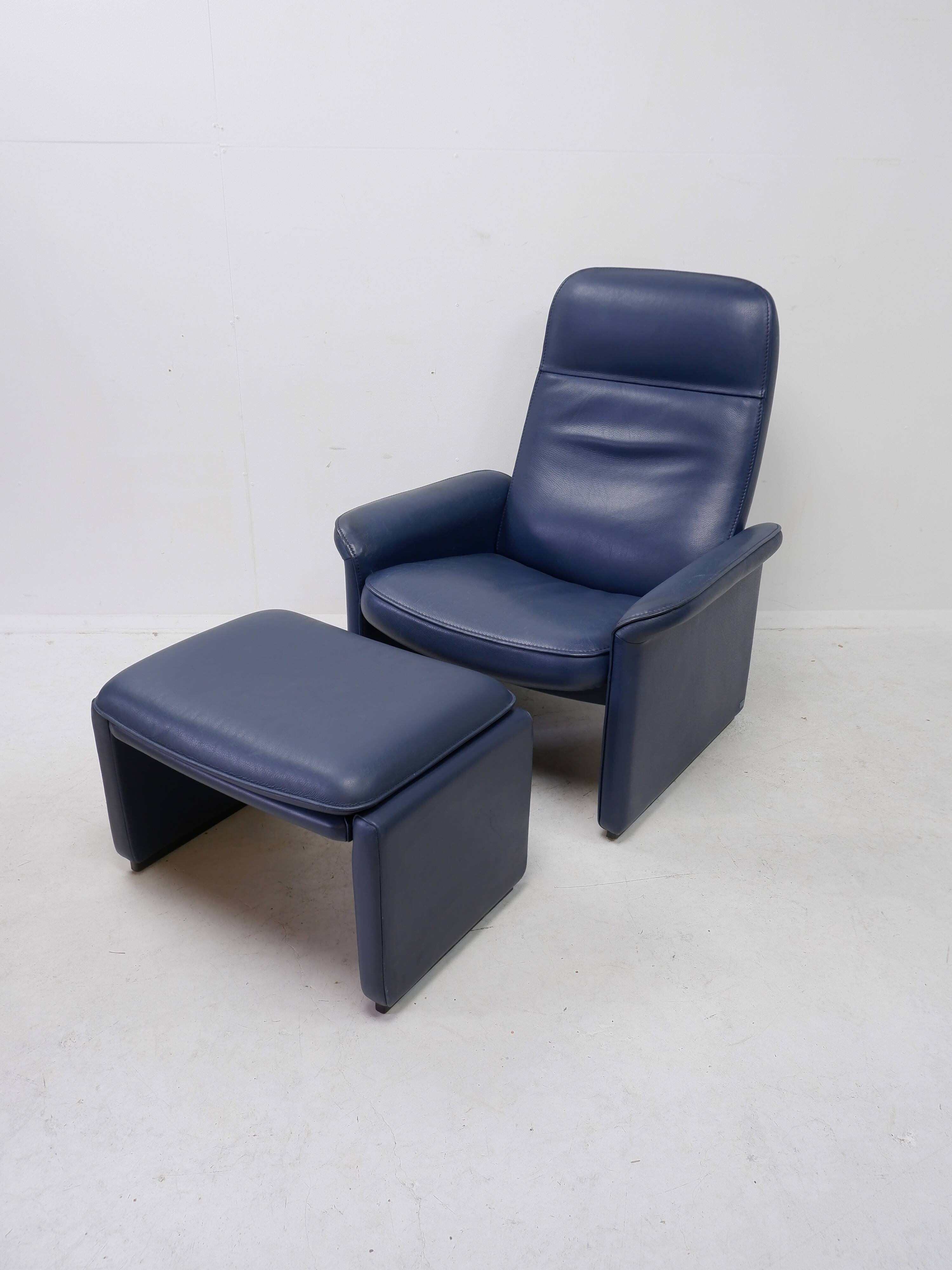 De Sede DS50 lounge chair with footstool