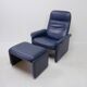 De Sede DS50 lounge chair with footstool