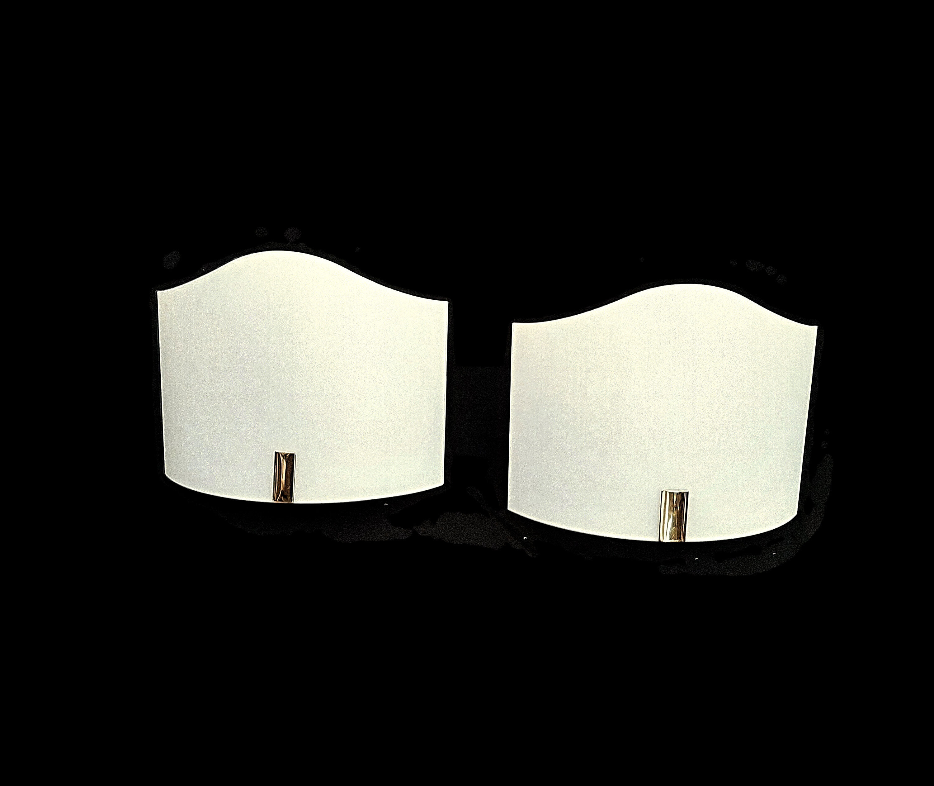 Pair of wall lamps by Murano