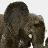 Valérie Courtet sculptures éléphants en grès émaillé circa 2010