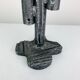 Brutalist iron candlestick, vintage