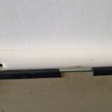 Vintage white tubular mirror from Italy, 70s