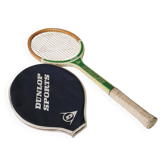 Vintage Dunlop Club tennis racket from the 1970s.