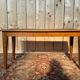 Piano bench – Art Deco period – Stained wood & Skai