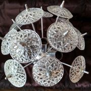 Sputnik ceiling light chandelier 3 fires Emil Stejnar - 1960