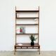 Wall system William Watting for Scanflex in teak and beech — 1960