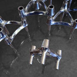 Set of 10 BFM candle holders by Ceasar Stoffi and Fritz Nagel