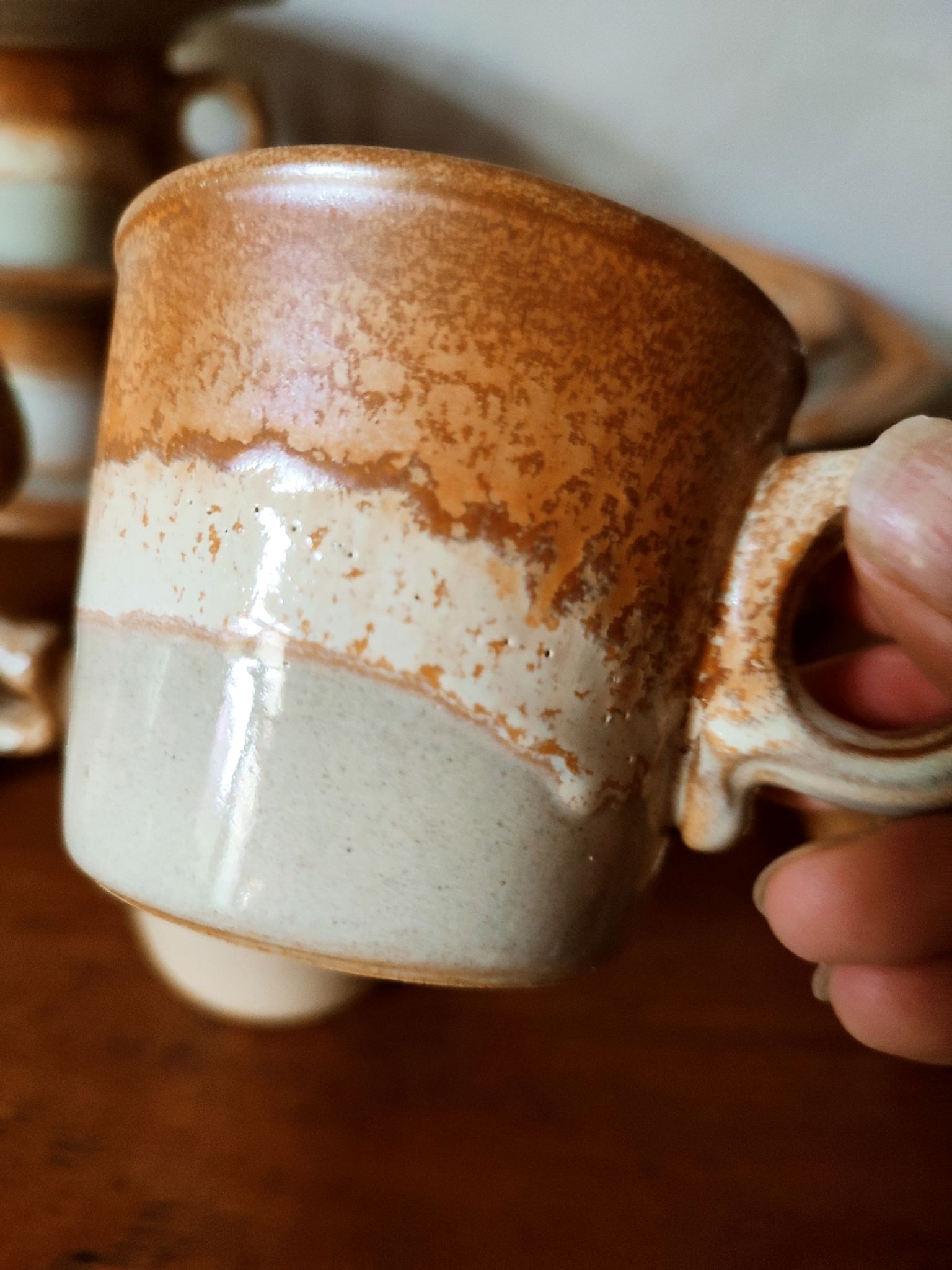 Coffee service and dessert in stoneware west Germany