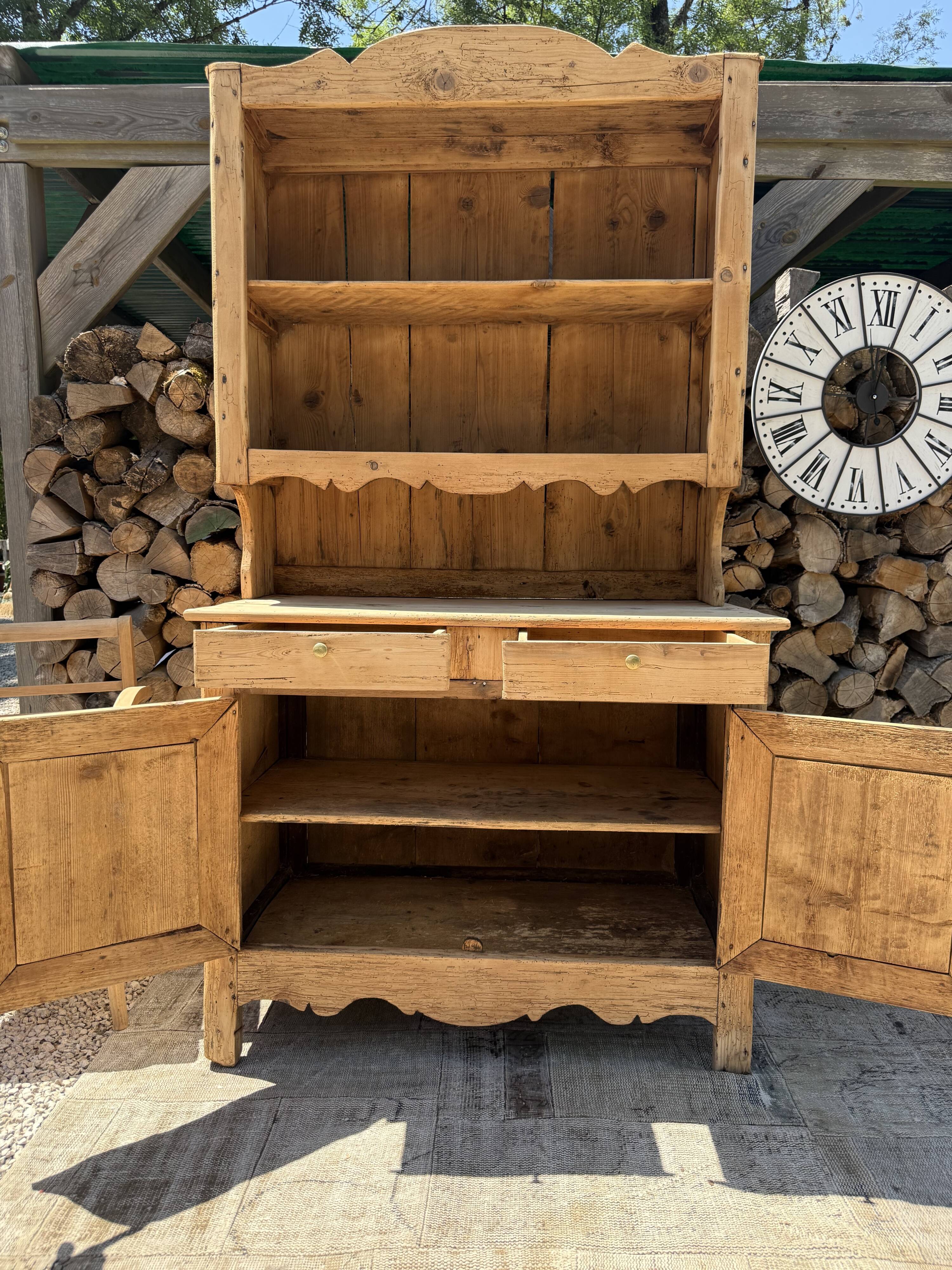 Solid wood sideboard / Two-body buffet