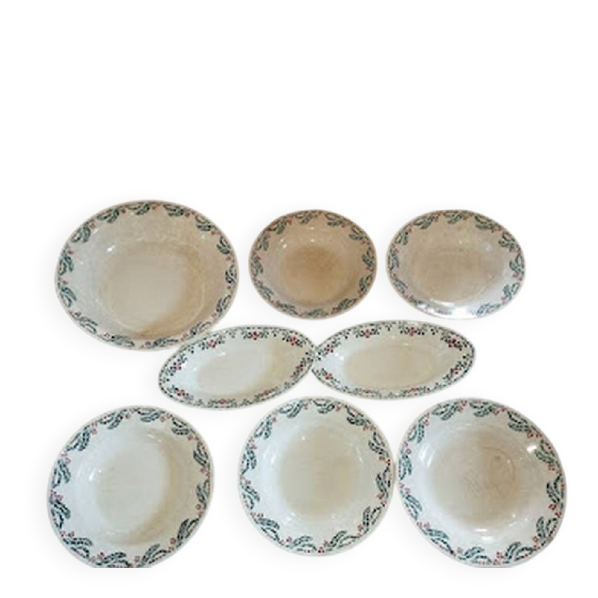 Holly tableware, ironstone, Hamage, Wolves Mill.