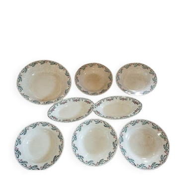 Set vaisselle houx terre de fer hamage moulin des loups