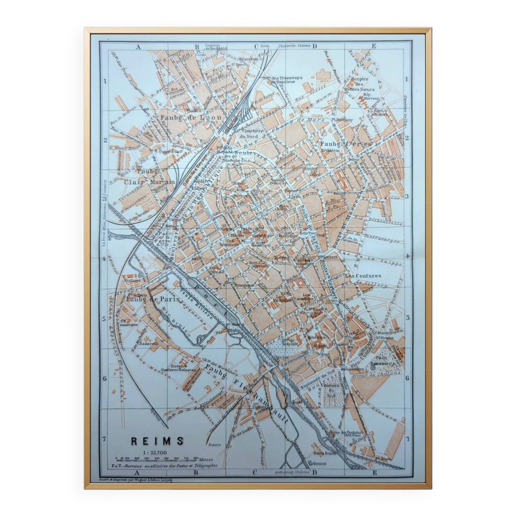 Printed in 1908, Reims, Marne, France.