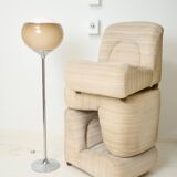 Beige modular sofa, Space Age, Italy, 1970s