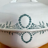 Saint-Amand iron earth flat soup tureen