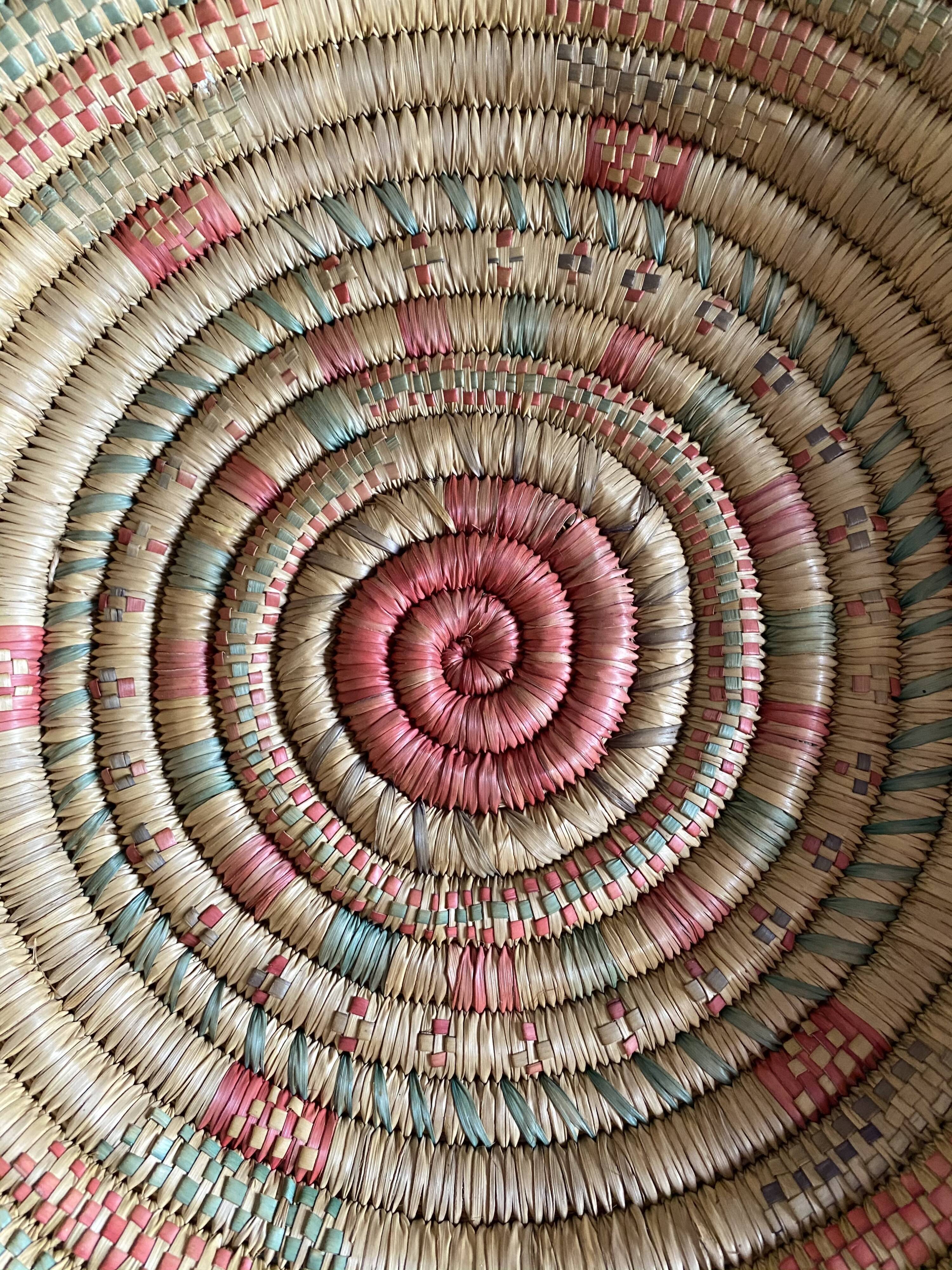 African braided basket