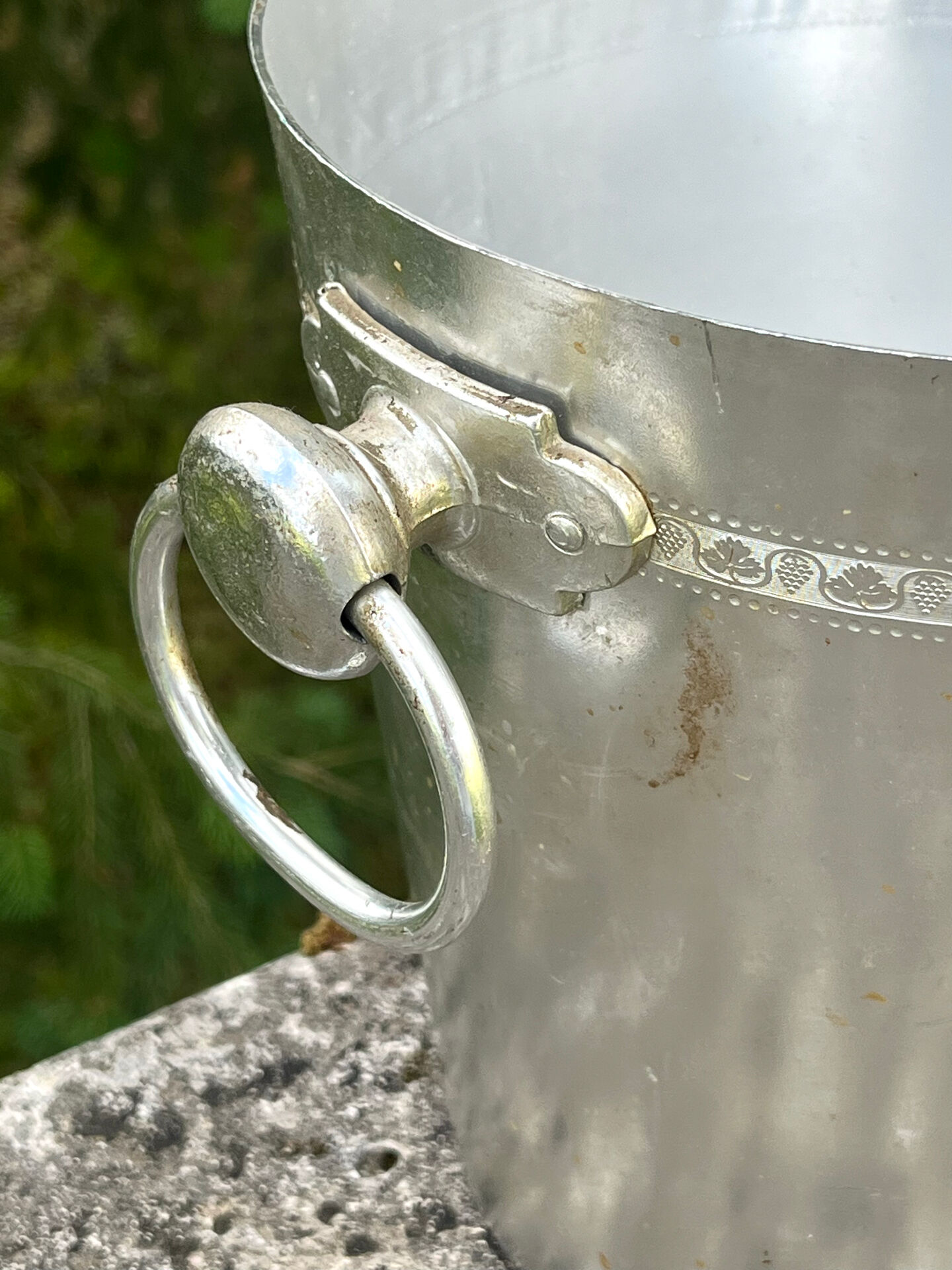 Cinzano Champagne Cooler Ice Bucket – Vintage Aluminium Advertising Wi