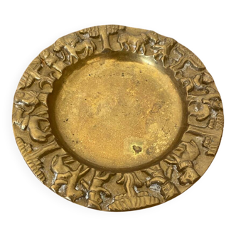 Antique dish rings gilded bronze vintage decoration