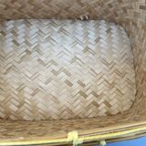 Woven rattan trunk