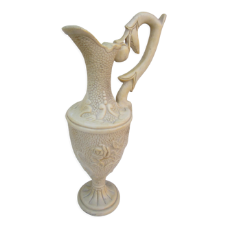 Ewer, decorative jug. Material: marble powder and resin