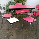 Table and chairs/stabonet in 60s formica