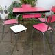Table and chairs/stabonet in 60s formica